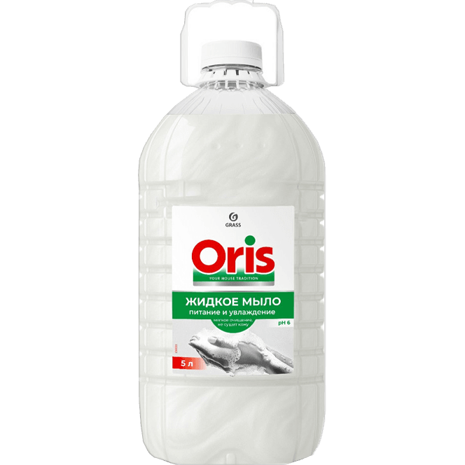 Жидкое мыло 5 л ORIS GRASS Питание и увлажнение ПЭТ