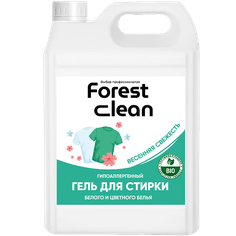 Гель для стирки белья 5 л "FOREST clean" канистра ЕВРО концентрат, Весенняя Свежесть