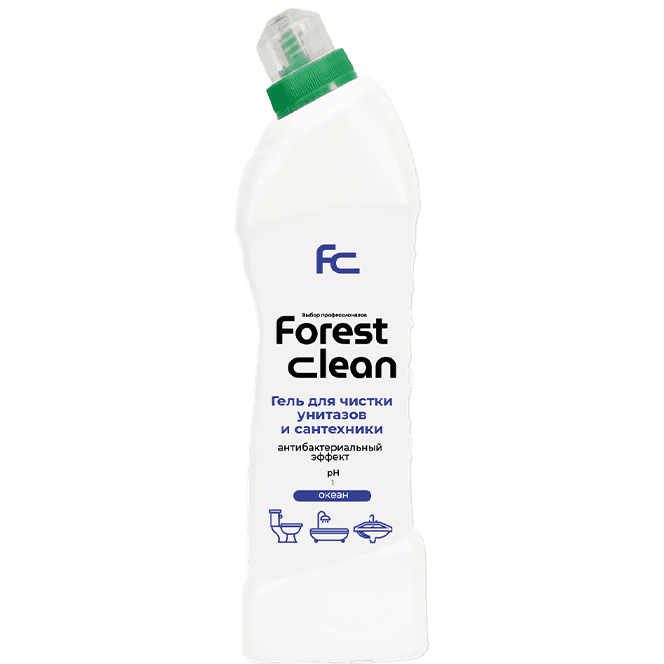 Гель для чистки унитаза 750 мл "FOREST Clean", Океан