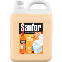 Средство санитарно-гигиеническое 5 л Sanfor WC gel Super Power, 100% против сложных загрязнений