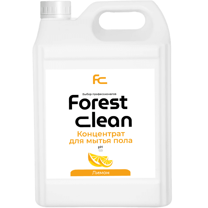 Концентрат для мытья пола 5 л "FOREST Clean" канистра ЕВРО, Сочный лимон