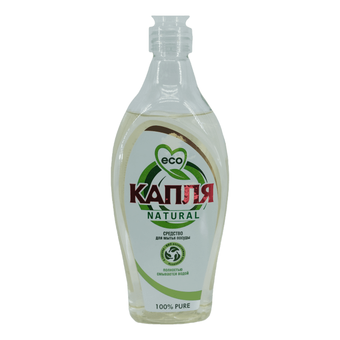 Средство для мытья посуды 500 мл "Капля Natural" Весна, Pure 100%