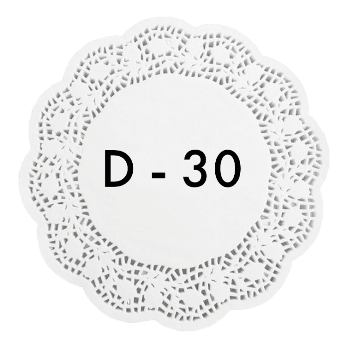 Ажурные салфетки D-30 см (250 шт.упак)