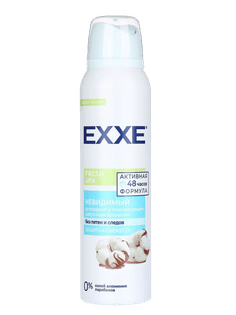 Дезодорант спрей 150 мл "EXXE" ЖЕНСКИЙ, Fresh SPA/Невидимый