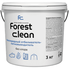 Кислородный отбеливатель-пятновыводитель для белья 3 кг "FOREST Clean" порошок