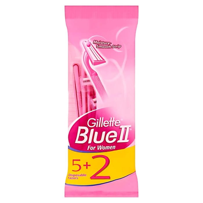 Станок бритвенный женский "Gillette" BlueII 5 шт + 2 шт