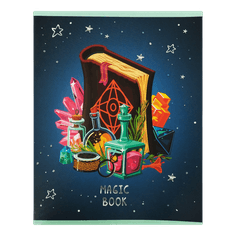 Тетрадь 48 листов в клетку на скрепе, Magic book