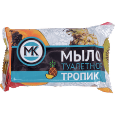 Мыло кусковое 90 г туалетное в цветной обертке, Тропик