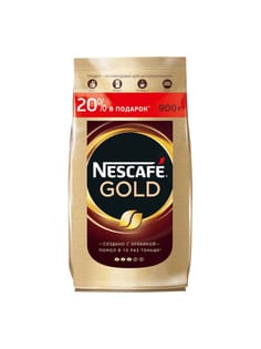 Кофе растворимый 900 гр "NESCAFE" GOLD м/у