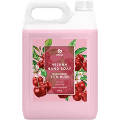 Крем-мыло жидкое 5 л "Milana", канистра GRASS, Спелая черешня