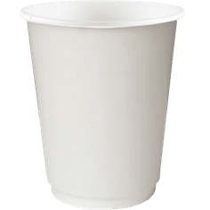 Стакан бумажный 300 мл Белый двухслойный Thermocup D-90 мм Pp