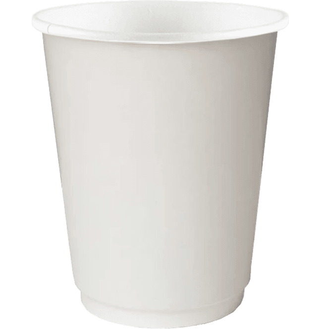 Стакан бумажный 300 мл Белый двухслойный Thermocup D-90 мм Pp