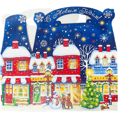 Коробка бумажная для конфет 1,5 кг Ретро NEW 220*90*200
