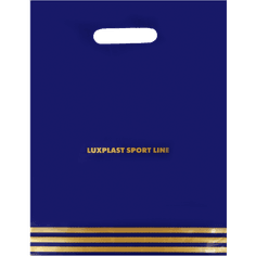 Пакет 30*37 см Спорт синий прорезь ЛП