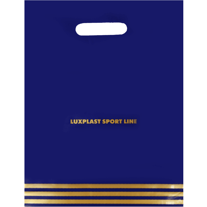 Пакет 30*37 см Спорт синий прорезь ЛП