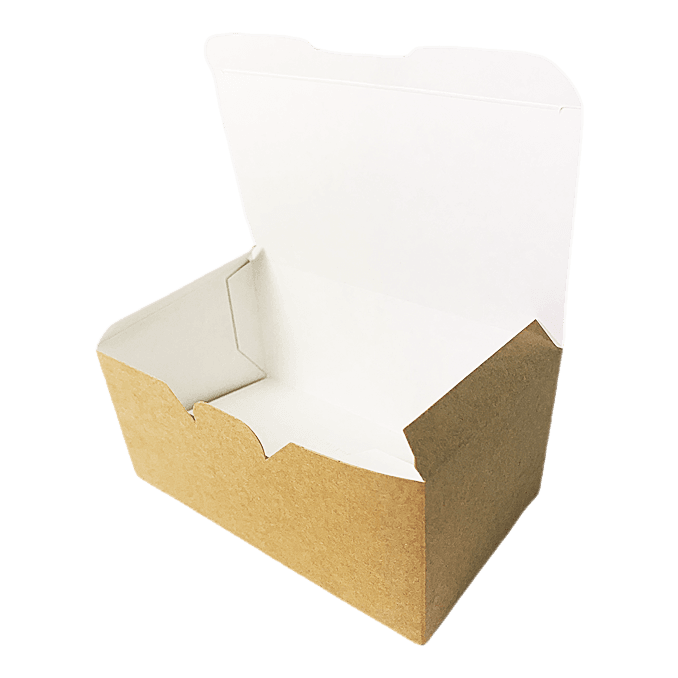 Коробка для наггетсов, крыльев, фри 150*91*70 мм ECO FAST FOOD BOX L, КРАФТ