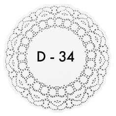 Ажурные салфетки D-34 см авиора (250 шт.упак)