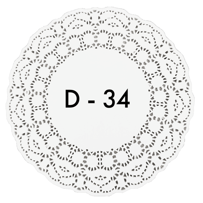 Ажурные салфетки D-34 см авиора (250 шт.упак)