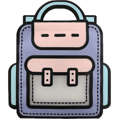 Пакет подарочный 18*21 см Ранец, портфель zip-lock