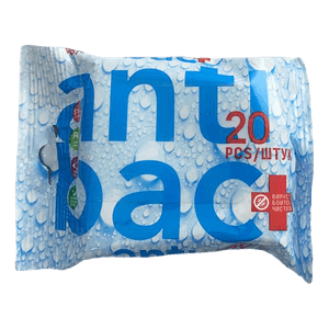 Салфетка влажная 20 шт. "Antibacterial" с ионами серебра (20 салф.шт)