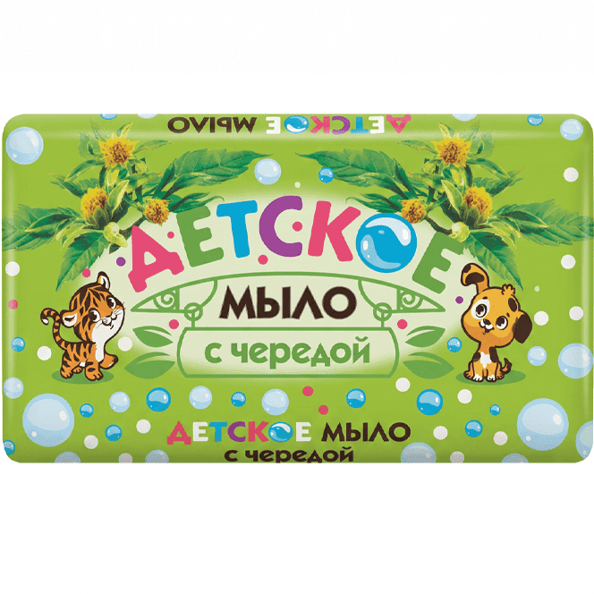 Мыло кусковое 100 г туалетное "Детское" ЧЕРЕДА