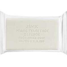 Мыло кусковое 200 г туалетное "Детское" в прозрачной обертке