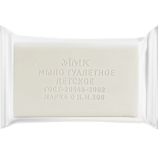 Мыло кусковое 200 г туалетное "Детское" в прозрачной обертке