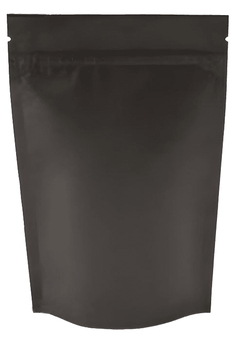 Пакет Дой-пак 135*200 "35+35" мм бумажный без окна 3 слоя Черный zip-lock
