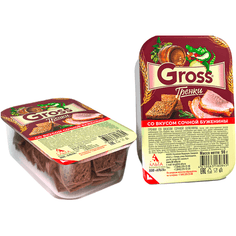 Гренки "Gross" 90 гр. контейнер, Сочная буженина