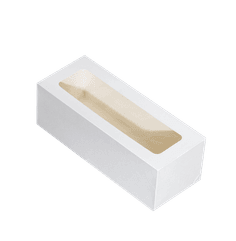 Упаковка бумажная с ложементом ForGenika CAKE ROLL XL Window White 300*120*100
