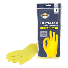 Перчатки латексные хозяйственные 37г AVIORA, S