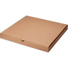 Коробка под пиццу 300*300*40 БУРАЯ, Т-11/Профиль Е, с прямыми углами