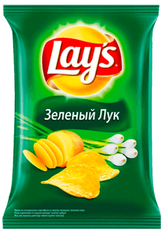 Чипсы "LAYS" 140 г ассортимент, Зеленый лук