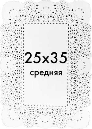 Ажурные салфетки прямоугольные 25*35 см (250 шт.упак) AVIORA