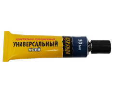 Клей Универсальный "Секунда" 30 мл кристально-прозрачный в шоу-боксе