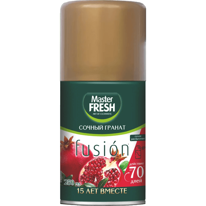 Освежитель воздуха 250 мл "Master FRESH GOLD" сменный баллон, Сочный гранат