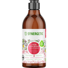 Гель для душа 380 мл SYNERGETIC, Пачули и ароматный бергамот