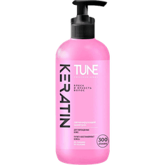 Шампунь 500 мл TUNE Keratin shampoo Для блеска и яркости волос, с дозатором