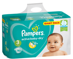 Подгузники "Рampers Active Baby" 3 6-10 кг/90 шт.