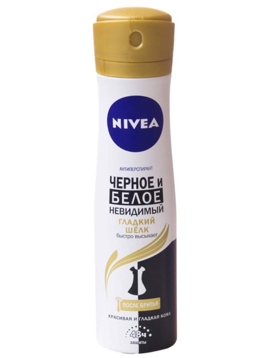 Дезодорант спрей 150 мл "Nivea", Для черного и белого Гладкий шелк