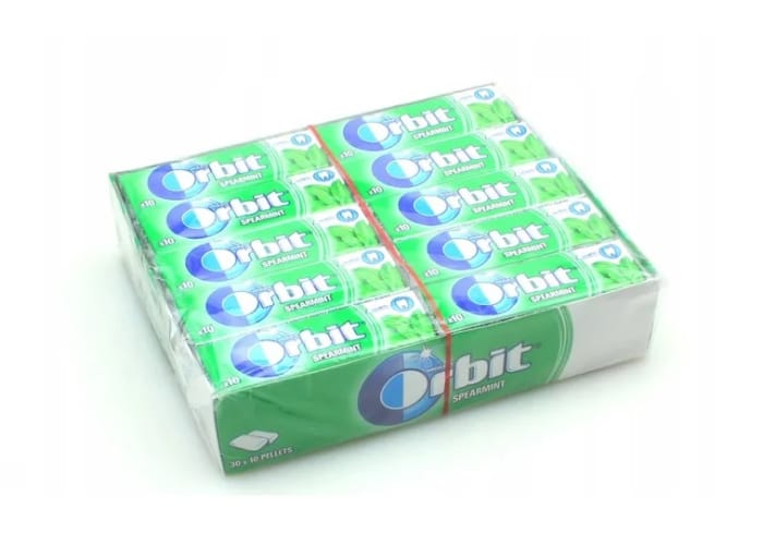 Жевательная Резинка "Orbit" (30 шт.упак), Spearmint