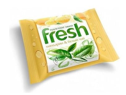 Мыло кусковое 50 г туалетное "Fresh" ЭФКО, Мандарин и белый чай