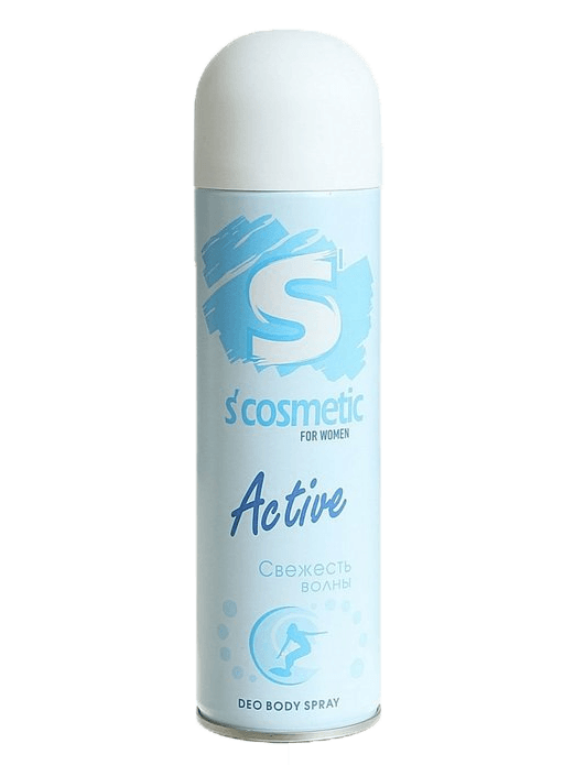 Дезодорант спрей 145 мл "S'cosmetiс" для тела Сибиар, Active/Свежесть волны