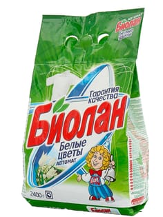 Стиральный порошок 2,4 кг Биолан автомат, Белые цветы
