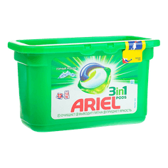 Капсулы для стирки белья "Ariel" 12 капсул 27г автомат, Горный родник
