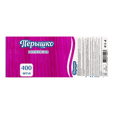 Салфетка бумажная 1/однослойная 24*24 Биг Пак "Перышко Интенсив" (400 лист.пач), Розовый (фуксия)