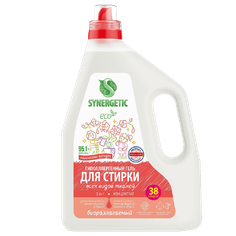 Гель-концентрат для стирки белья 2,28 л SYNERGETIC биоразлагаемый, 3 в 1