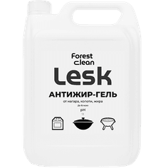 Антижир-гель 5 л "FOREST Clean" LESK, Для грилей и казанов, евро канистра