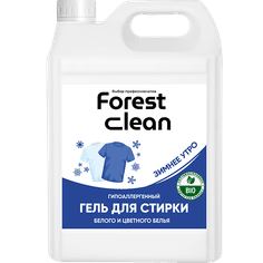 Гель для стирки белья 5 л "FOREST clean" канистра ЕВРО концентрат, Зимнее Утро