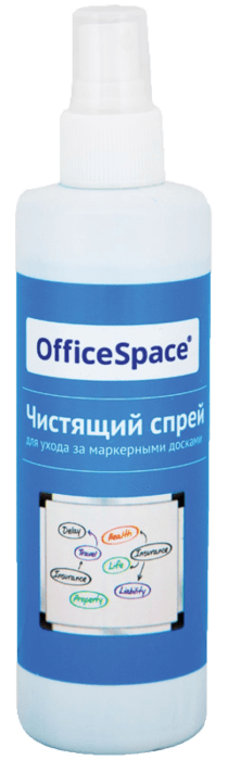 Спрей чистящий для магнитно-маркерных досок 250 мл, OfficeSpace